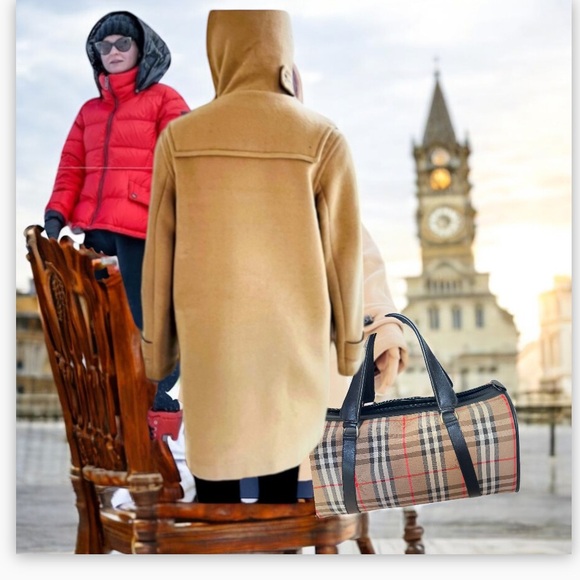 Burberry Wool Toggle Duffel Coat Camel Tan US Size 8 Host pick!⭐️🔥💕 - Picture 3 of 11